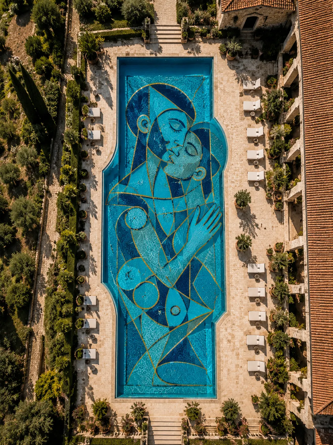 Arte figurativo para Reforma de piscinas